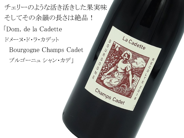 Dom. de la Cadette Bourgogne Champs Cadet ドメーヌ・ド・ラ・カデット ブルゴーニュ シャン・カデ