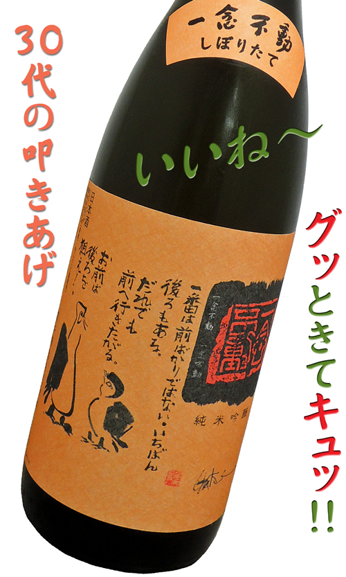 ほうらいせん一念不動 純米吟醸原酒 夢山水55 生酒