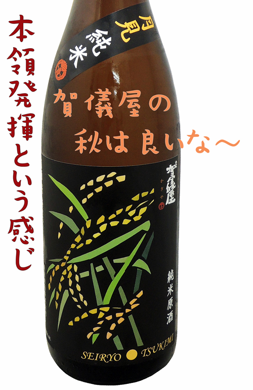 賀儀屋 切絵《秋》 月見純米 SEIRYO TSUKIMI