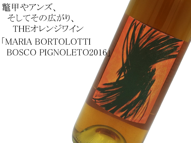 マリア・ボルトロッティ／MARIA BORTOLOTTI ボスコ・ピニョレット　2016／BOSCO PIGNOLETO