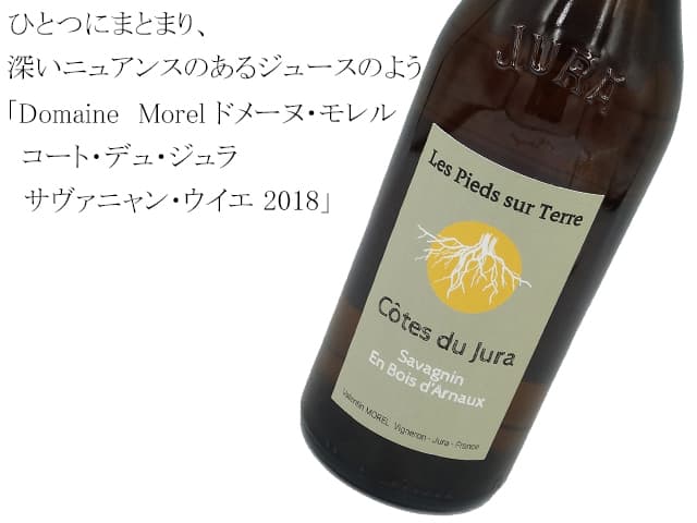 Domaine　Morel ドメーヌ・モレル /  Cotes du Jura Savagnin ouille コート・デュ・ジュラ　サヴァニャン・ウイエ 2018