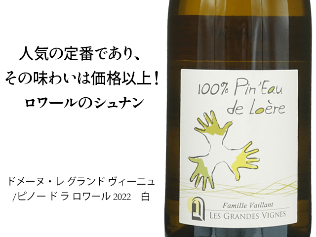 ドメーヌ・レ グランド ヴィーニュ　ピノー ド ラ ロワール 2022　750ml 【自然派ワイン フランス ロワール　白】（テキスト付）