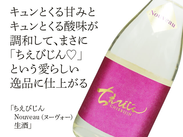 ちえびじん Nouveau（ヌーヴォー） 生酒 720ml