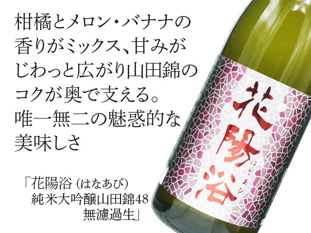 店頭抽選販売 】花陽浴（はなあび） 純米大吟醸山田錦48 無濾過生酒 720ml