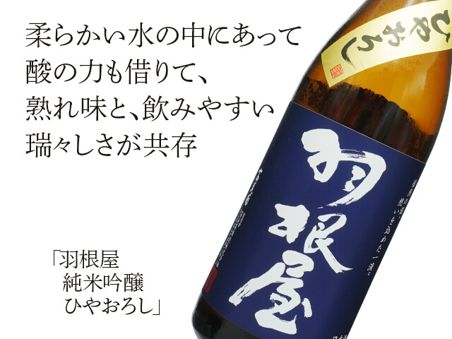 羽根屋（はねや）　純米吟醸　ひやおろし（テキスト付）