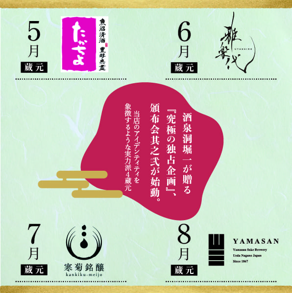 酒泉洞堀一　『頒布会　其之弐　1800mlプラン（令和8年5月～8月）』