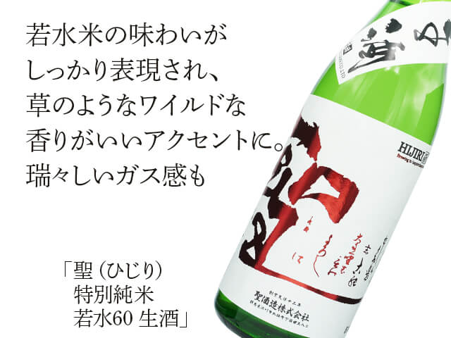 聖（ひじり） 特別純米 若水60 生酒 720ml