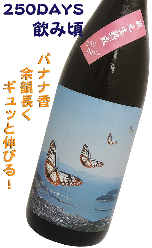 山崎醸・洞 純米吟醸アサギマダラ 蔵元生熟成250DAYS