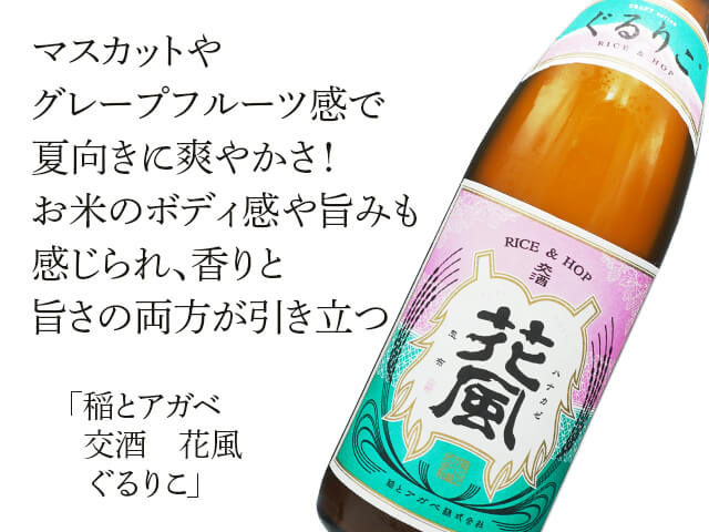 稲とアガベ　交酒　花風（はなかぜ）　ぐるりこ（テキスト付）