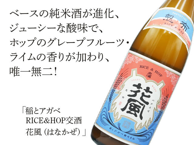 稲とアガベ　RICE&HOP交酒　花風（はなかぜ）（テキスト付）