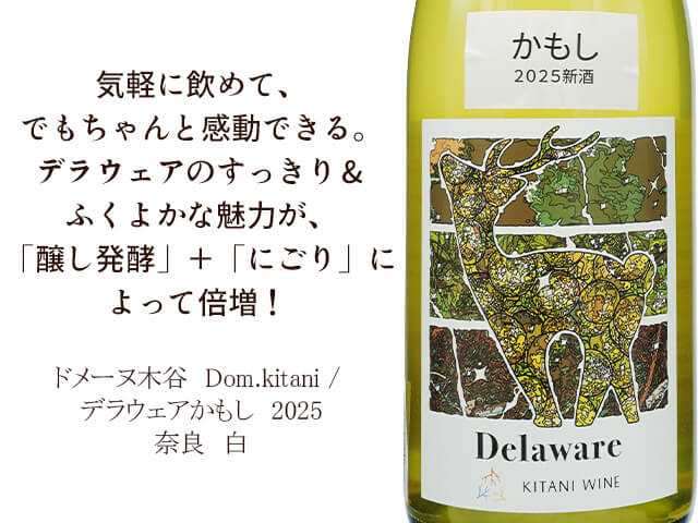 ドメーヌ木谷　Dom.kitani / デラウェアかもし　2025（テキスト付）