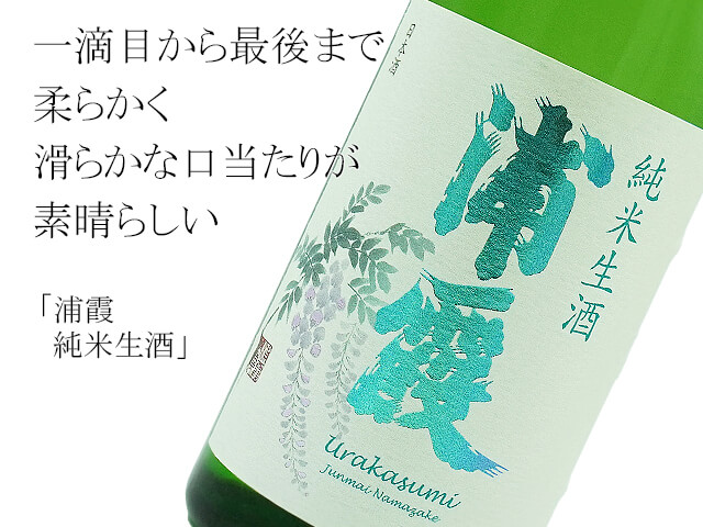 浦霞　純米生酒（テキスト付）