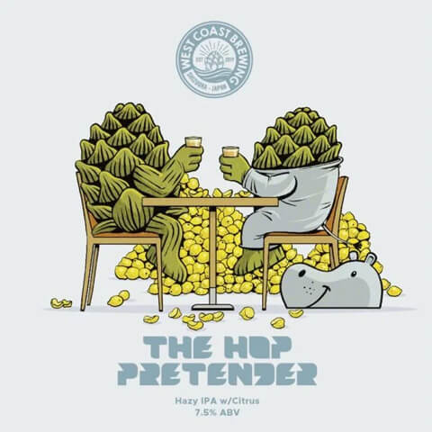 ＷＣＢ　ウエスト・コースト・ブリューイング　The Hop Pretender　Hazy IPA イメージ